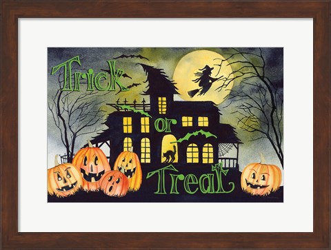 Framed Haunting Halloween Night VI Print