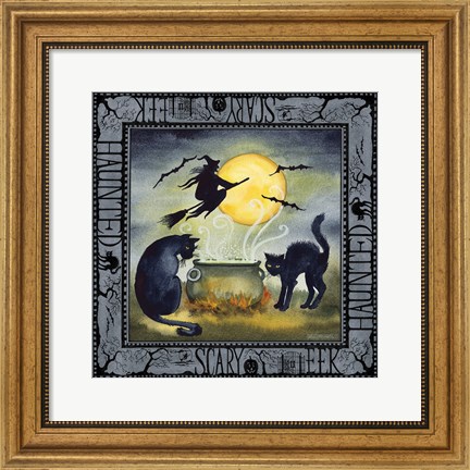 Framed Haunting Halloween Night III Print