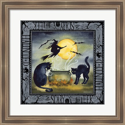 Framed Haunting Halloween Night III Print