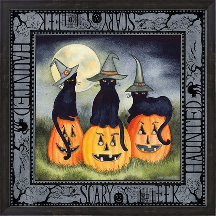 Framed Haunting Halloween Night II Print