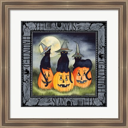 Framed Haunting Halloween Night II Print