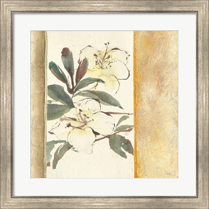 Framed Ochre Rhododendron Print