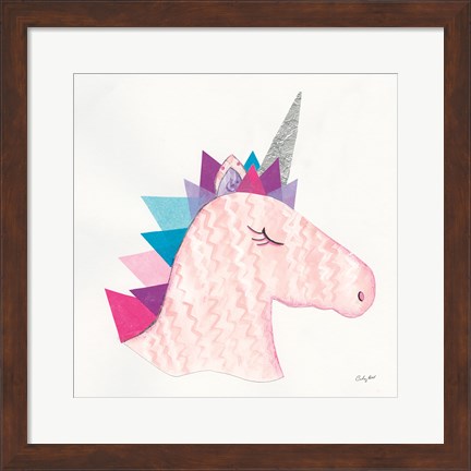 Framed Unicorn Power I Print