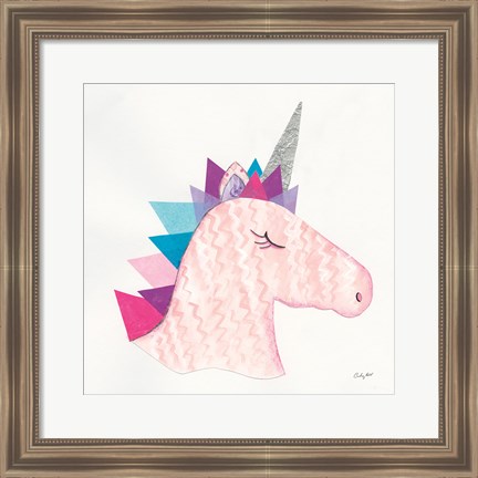 Framed Unicorn Power I Print