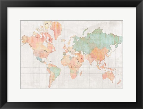 Framed Across the World v5 Print