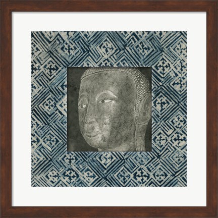 Framed Moment of Zen II Batik Print