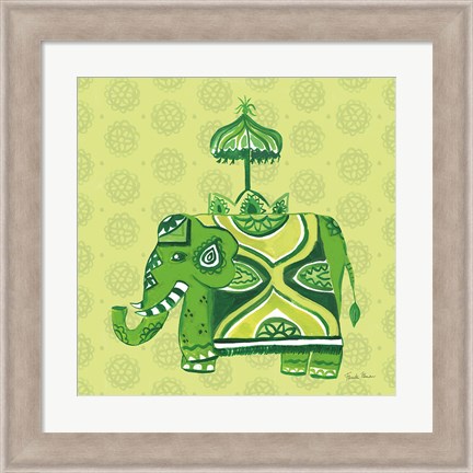 Framed Jeweled Elephant IV Print