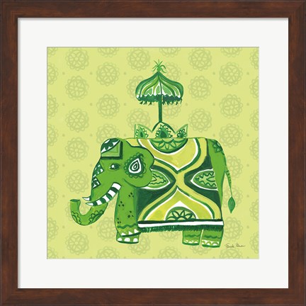 Framed Jeweled Elephant IV Print