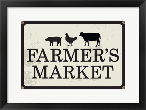 Framed Farmer&#39;s Market Print