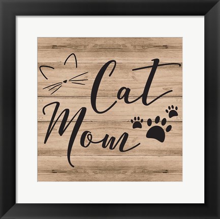 Framed Cat Mom Print