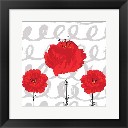 Framed Poppy II Print