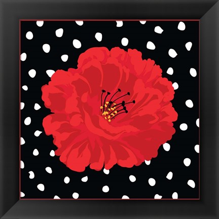 Framed Poppy III Print