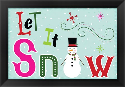 Framed Let It Snow Print