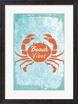 Framed Beach Vibes Print