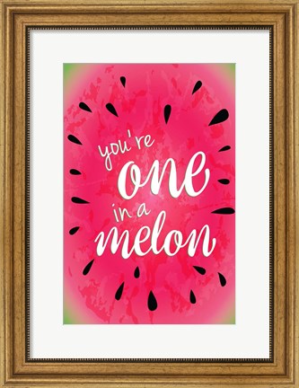 Framed Watermelon I Print