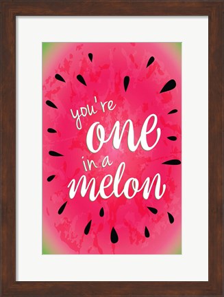 Framed Watermelon I Print