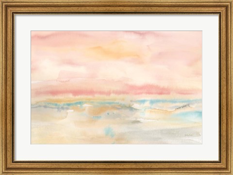 Framed Blush Seascape Print