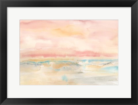 Framed Blush Seascape Print