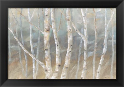 Framed Silver Birch Landscape Print