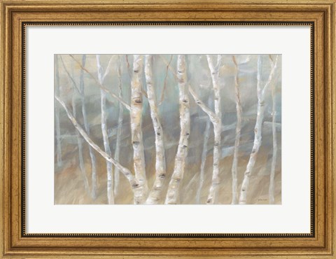 Framed Silver Birch Landscape Print