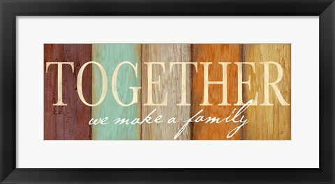 Framed Family Sentiment Sign II Spice Print