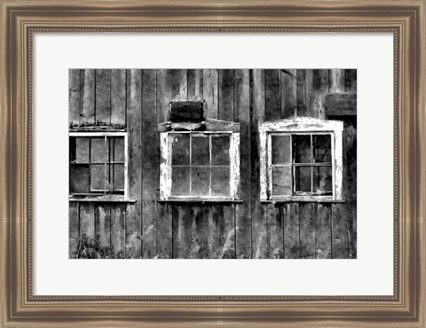 Framed Old Barn Window Print