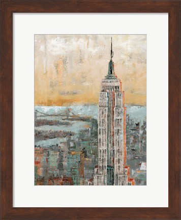 Framed Empire State Building Abstract Print