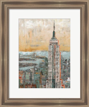 Framed Empire State Building Abstract Print