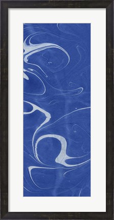 Framed Blue Marble Panel Trio III Print