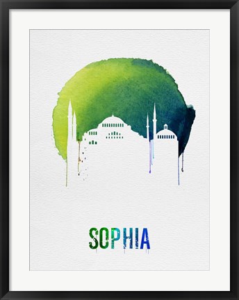 Framed Sophia Landmark Red Print