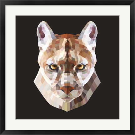 Framed Mountain Lion Print