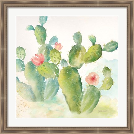 Framed Cactus Garden III Print