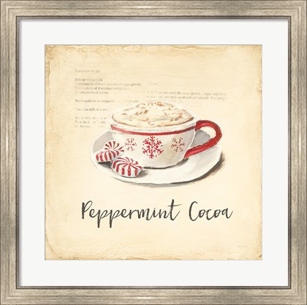 Framed Cest Bon Bon Peppermint Print