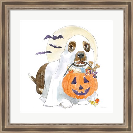 Framed Halloween Pets III Print