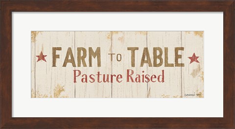 Framed Farm Patchwork XIV Print