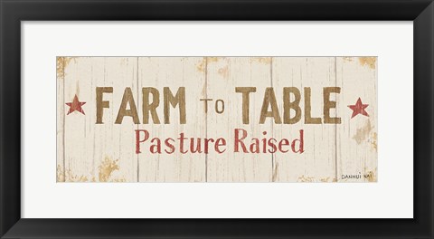 Framed Farm Patchwork XIV Print