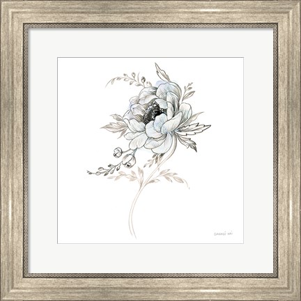 Framed Sketchbook Garden VIII Print