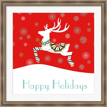 Framed Mod Holiday II Print