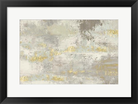 Framed Blooming Day Golden Grey Print