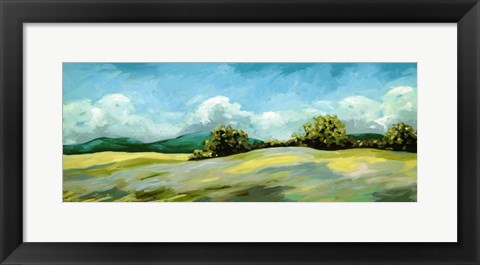 Framed Lush Green Landscape Print