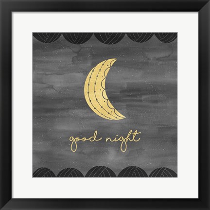 Framed Good Night Sleep Tight I Print