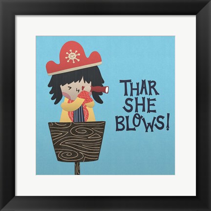 Framed Ahoy Matey II Print