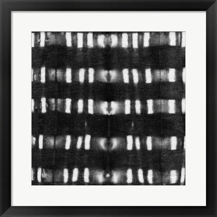 Framed Shibori Black II Print