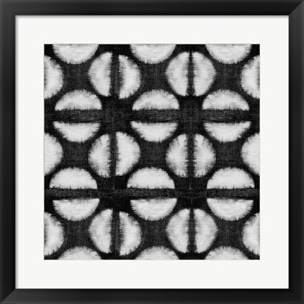 Framed Shibori Black IV Print