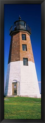 Framed Point Judith Light, Narragansett Bay, Rhode Island Print