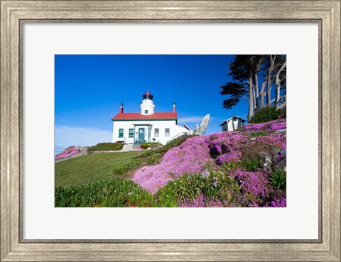 Framed Battery Point Lighthouse, Crescent City, California Print