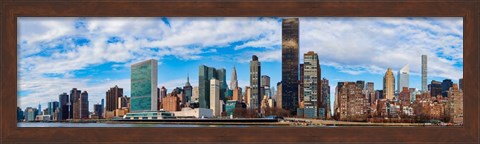 Framed Skyscrapers at the Waterfront, United Nations, New York City Print