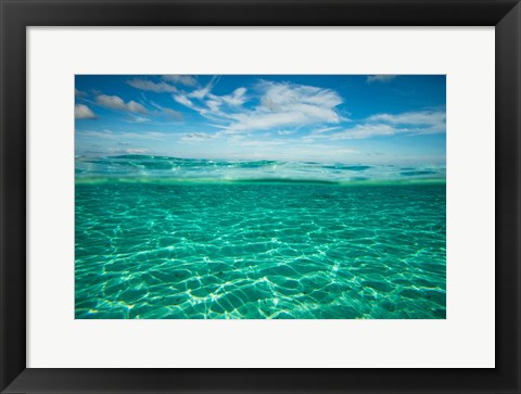 Framed Clouds over the Pacific Ocean, Bora Bora, French Polynesia Print