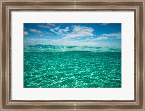 Framed Clouds over the Pacific Ocean, Bora Bora, French Polynesia Print