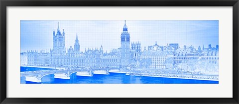 Framed Westminster Bridge &amp; Big Ben, London Print